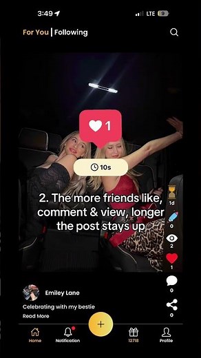 Living in the moment with YOLLO app! #socialmedia #engaging #algorithm