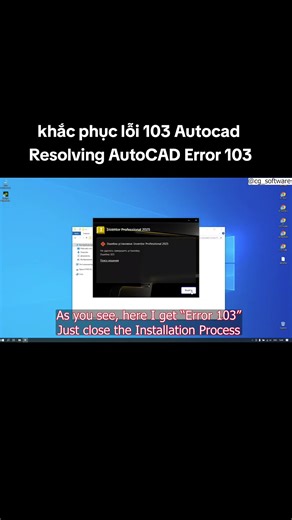 khắc phục lỗi 103 Autocad Resolving AutoCAD Error 103 #error103 #loi103autocad #LIVEIncentiveProgram