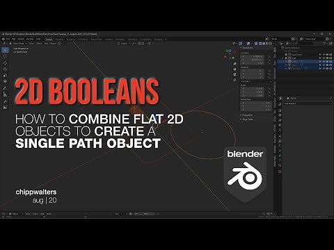 Tip: 2D Booleans in Blender