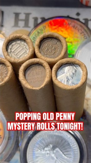 OLD PENNY MYSTERY ROLLS LIVE GIVEAWAYS & COIN HUNT! #coin