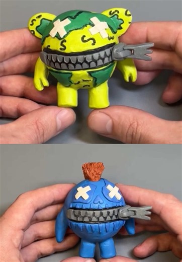 Outimals Poppy Playtime Clay Art: Plasticine Poppy Tutorial
