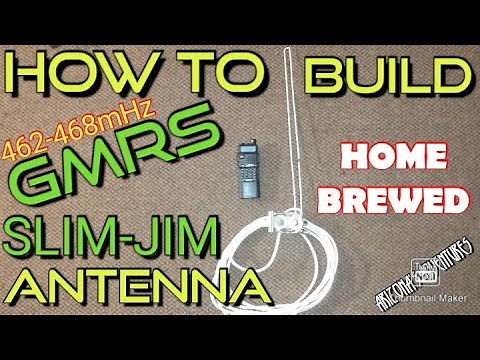 How To Build GMRS SLIM JIM ANTENNA, BAOFENG. HOME BREWED SLIM-JIM ANTENNA.