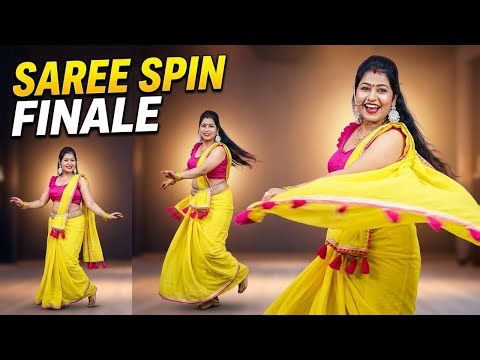 traditional saree dance | beautiful woman | elegant performance