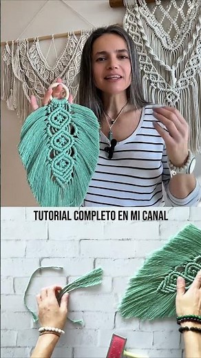 Cómo hacer esta pluma de macramé (fácil y hermosa)