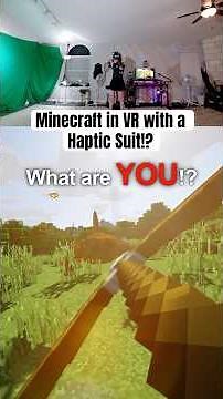 I played RLCraft in Minecraft VR while wearing a HAPTIC SUIT #minecraft #gaming #tech