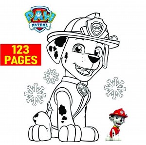 123 Paw Patrol Coloring Pages, Digital Printable. Instant PDF Download. - Etsy Australia