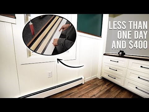 The CHEAPEST and EASIEST way to do Wainscoting!