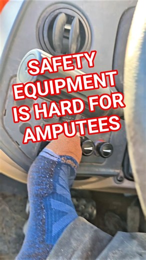 Safety procedures on farm equipment can be VERY DIFFICULT to operate one handed.