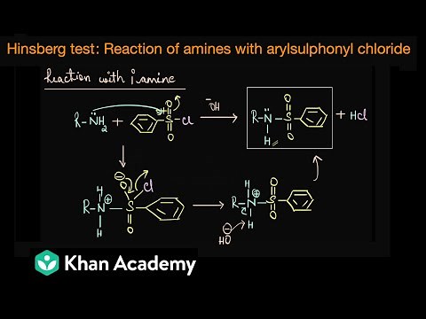 Hinsberg test| Amines | Class 12 | Chemistry | Khan Academy