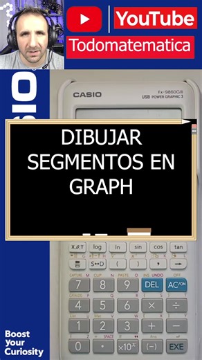 ➕ En este video te muestro cómo dibujar segmentos en el menú GRAPH de la Casio fx-9860GIII. Ideal para geometría analítica y representaciones gráficas precisas. Vas a aprender a: ✅ Acceder al menú gráfico. ✅ Dibujar segmentos paso a paso. ✅ Controlar extremos y visualización. ✅ Complementar gráficos de funciones. 📖 Perfecto para trabajar rectas, puntos y construcciones gráficas. 👉 Guardá este video para tus tareas y exámenes. Si querés comprar la calculadora 👉 www.calculadoras.ar #casio #todo