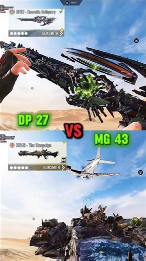 Mythic DP-27 vs Mythic MG42 😳🔥 Which is Better? #codm #codmobile #callofdutymobile