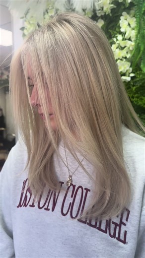 Full foil using igora toner to tone !!!! #igoravibrance #bostonhairstylist