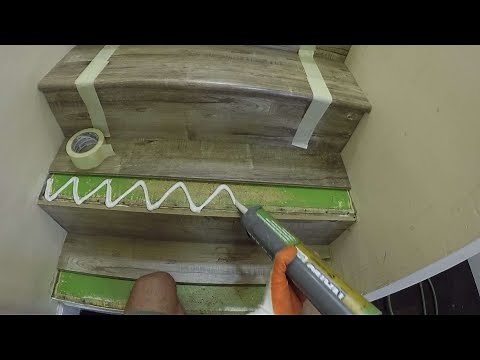 How to Laminate Stairs. Stair Noses. Step by Step Installation. DIY. Shot with GoPro