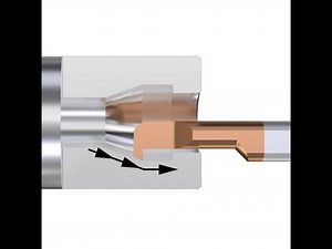 Solid Carbide Boring Bar: Reverse Boring & Chamfering Animation