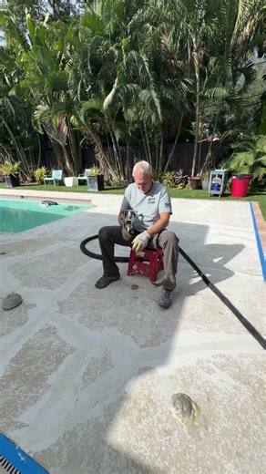 Foam lifting this pool deck back to level and saving the pool. 📲 727-537-6025
