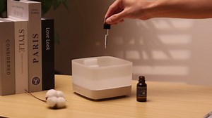 A8 Aroma Diffuser - Ultrasonic Cool Mist Humidifier with 7 Color LED Lights, Auto Shut-Off, and Whisper-Quiet Operation - Perfect for Bedrooms, Dorms, and Study Rooms (Wood Grain)
