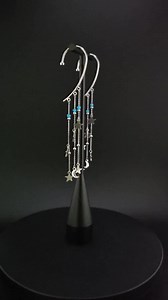 Star Moon Dangle Ear Cuff: No Piercing Over-the-ear Jewelry - Etsy