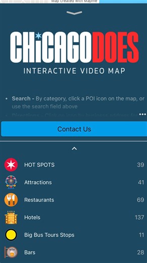 Here’s a perfect hack for your next Chicago trip. The Chicago Does map is a categorized, location-based guide to museums, parks, restaurants, and more. You can explore hotspots on the map, tap locations for details, and even buy tickets through the map. #chicagoguide #chicagotravel #visitchicago #localguide #downtownchicago | Concierge Preferred