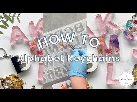 How To Make Resin Alphabet Keychains