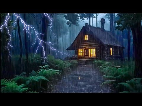 HEAVY RAIN AND THUNDER SOUNDS - DEEP SLEEP | Thunderstorm for Sleeping -sothing rain drops# 2