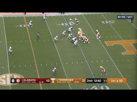 Tennessee's offense using stacked formations