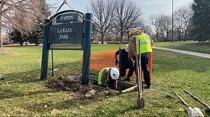 'La Raza Park' signs installed, then immediately taken back down