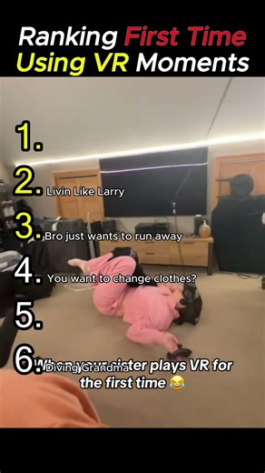 Ranking FIRST TIME USING VR Moments #funnyvideo #funny #VR #firsttime
