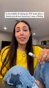 Day 4 IVF Diary: WE JUST WON A WEBBY! 😭🤍 Operation Space Baby didn’t have the ending I hoped for, but this entire journey has been a reminder that light can still be found in darkness. I was nominated for this Webby in honor of the incredibly community engagement celebrating the news of my pregnancy after years of secondary infertility and a very public IVF journey. I’ll accept this Webby on the heels of a shattering miscarriage, in the middle of another round of IVF, but with the support of t