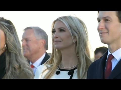 Ivanka Trump breaks down in tears during her father's final speech