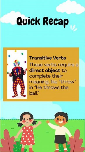 Transitive and Intransitive Verbs #quiz #education