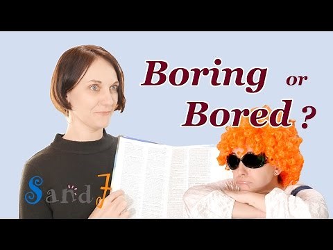 "-ed" and "-ing" adjectives (English Grammar)