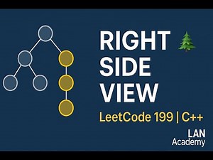 Right Side View of a Binary Tree | LeetCode 199 in C++ (Visual DFS Logic)