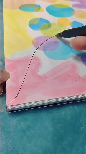 Colors, creativity & calm — sketchbook journey 🎨✨#shorts #viral #creativeart