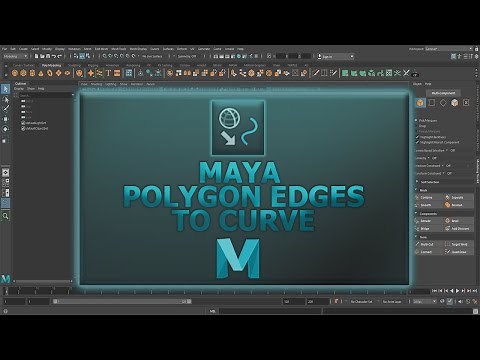 Polygon Edges to Curve | Maya Tutorial