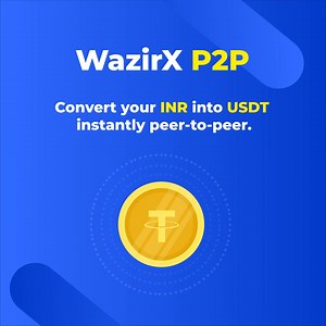 WazirX P2P feature allows you to convert INR to USDT with ease and at zero fees! Just another one of the reasons why you should be on WazirX. #WazirX #P2P #TradeLikeAWazir | WazirX: India Ka Bitcoin Exchange