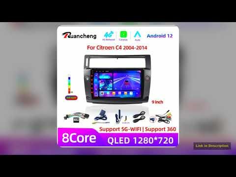 Android 12Car GPS multimedia radio Android video player 4G 2DIN DSP Carplay Suitable for Citroen