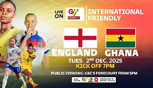 It’s MATCH DAY ⚽🔥 The Black Queens face the Lionesses of England tonight in Southampton and if you can’t make the trip, don’t worry. We’re bringing the action right to you from our forecourt and live on all our screens. Don’t miss it! 🇬🇭 #BlackQueens #GTVSports | GTV Ghana