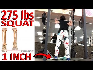 275Ibs Squat with 1" Inch Leg-Length Discrepancy