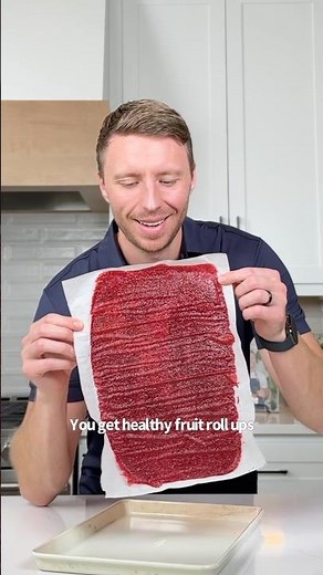 Healthy Homemade 3-Ingredient Fruit Roll Ups 🍓😋🙌