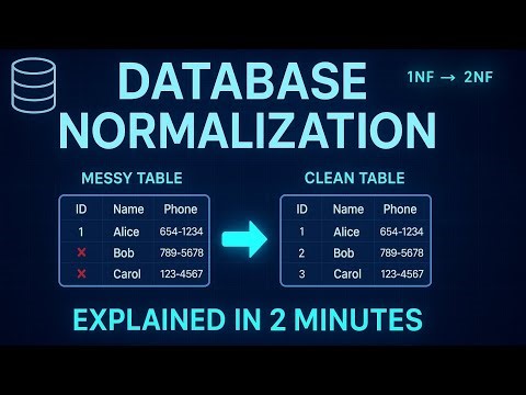 Database Normalization Explained | Master 1NF to 5NF Normalization Fast!