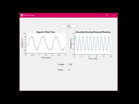 MATLAB Sinusoidal Tracking Design App
