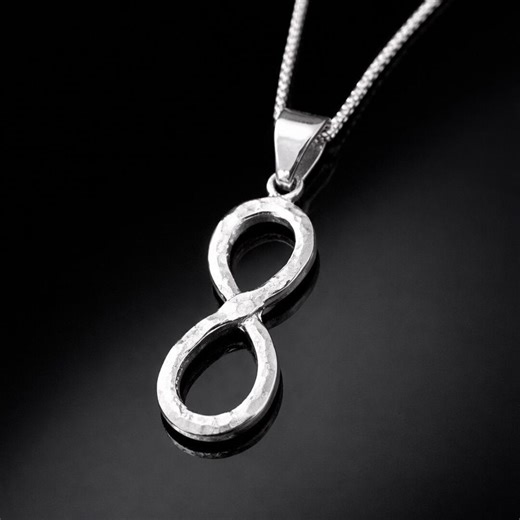 Infinity Necklace 925 Sterling Silver, Minimalist Infinity Pendant Promise Eternal Love Jewelry - Etsy