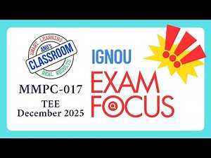 IGNOU MBA | Exam Focus | MMPC 017 | Important Units and Sections