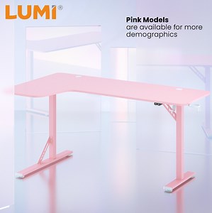 [Hot Item] Wholesale OEM ODM RGB Lighting Large L-Shaped Table Amazon Best Cheap Computer PC Gaming Desk