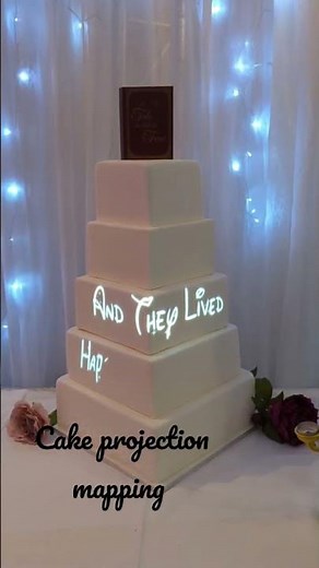 Wedding cake Projection Mapping by Chic Events, animated cake 😍