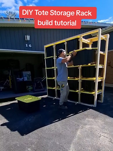 DIY Tote Storage Rack Build Tutorial with Measurements