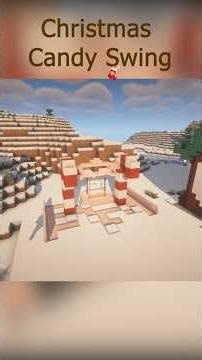 Minecraft Christmas Candy Swing 🍬🎄 (Easy Build)