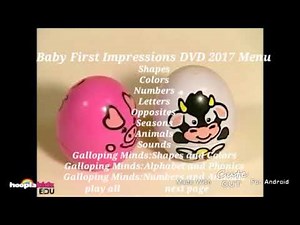 Baby First Impressions DVD 2017 Menu