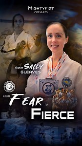 When ego fades and purpose leads, fear loses its power. From almost walking away to standing firm, Sabum @sallytkd faced the moment that nearly ended her Taekwon-Do journey and chose to stay. Her journey proves that true fierceness is choosing purpose over ego, again and again. #FromFearToFierce The journey continues. More Fierce stories coming soon. | Mightyfist Doboks