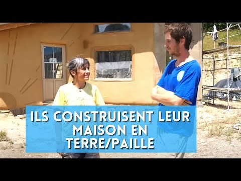 ECO-CONSTRUCTION D'UNE MAISON EN TERRE-PAILLE et VISITE D'UN ECOLIEU